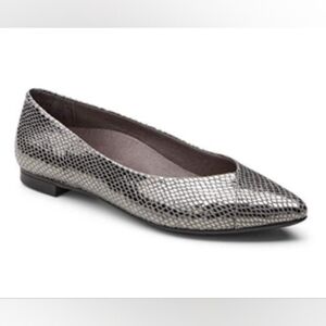 VIONIC Caballo Metallic Snake Print Flats